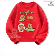 Sweater for boys and girls with capybara and crocodile prints from 6kg-32kg,ATD03 -BABY