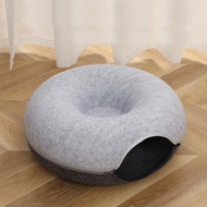HOT Donut Cat Bed Pet Cat Tunnel Toys Kitten House Basket Interactive Play Kitten Sports Equipment C