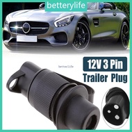 BTF 3 Pin Trailer Plug and 3 Pin Trailer Socket for Agricultural Machinery Boats RVs