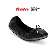 Bata Womens Ballerina Flats รองเท้าบัลเล่ต์แฟลตสำหรับผู้หญิง รุ่น Jamy สีดำ รหัส 5516282