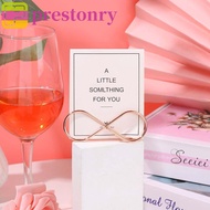 PRESTONRY Card Holder Place Card Clamps Wedding Menu Stand