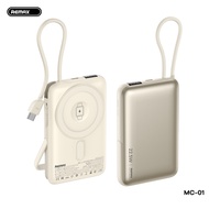 REMAX MC-01 Pin sạc dự phòng không dây magnetic 10000mAh QC3.0+PD 15W+22.5W 3C