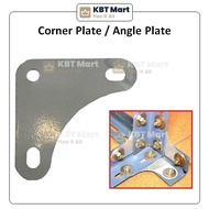 [ 1 PCS ] Corner Plate / Angle Plate for Slotted Angle Rack Bar / Bracket Siku Besi Rak Lubang / BOLT &amp; NUT