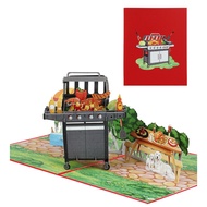 H49-[UNIQUE] Outdoor Grill Party 3D Card - Meaningful Gift
