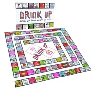 Party Drinking Game Card | Tipsy Land Adult Party Board & 75+ Dares | Fun Icebreaker Game