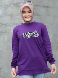 Terlaris Kaos Tangan Panjang Jundo Ungu Atasan Wanita Dewasa Style Zolaqu Atasan Muslimah Kaos Serag