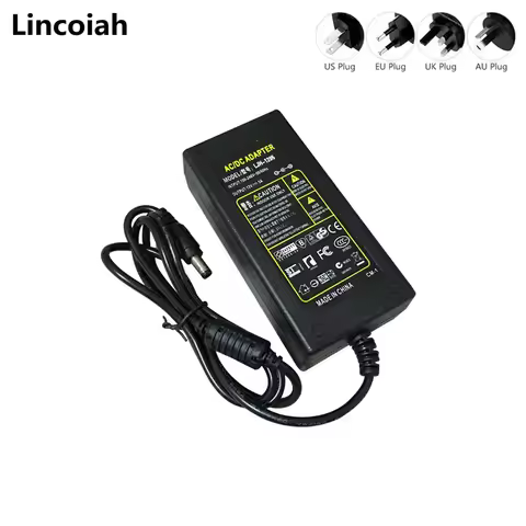 12V 5A AC/DC Adapter Power Supply Charger for AOC LED LCD Monitor 16" 20" 22" 23" 24" 27"，I2757FH I2