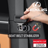 Car Seat Belt Buckle Holder Magnetic Clip Tension Adjuster Belt Fastener For Lexus IS250 IS300 IS200 GS300 LS430 RX450h Rx300 Rx350 Es250 LX570 LS460 ES RX LS CT200h Nx200t