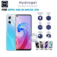 LAYAR Oppo A96 4G A96 5G A76 Clear HD Blue Matte Spy Privacy Hydrogel Screen Protector Screen Protec