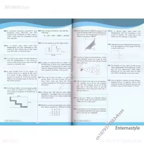 English Books of6 Books Singapore SAP Mathematical Olympiad Training Book Real Question Math Workboo