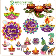 INTERESTING Diwali Door Hanging Pendants, DIY Happy Diwali Diwali Hanging Ornament, Fashion Paper Wa