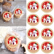 [SG Seller] 5 sheets/ 45 pieces Snowman Gift Merry Christmas Seal Stickers Labels Tree Baking Packaging Sticker Xmas