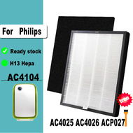 For Philips AC4025 AC4026 ACP027 Air Purifier Repacement HEPA Filter AC4103 and Carbon Filter AC4104