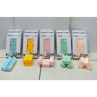 Children's fidget infinity cube toy/magic cube candy color/stress relief toy/magic cube