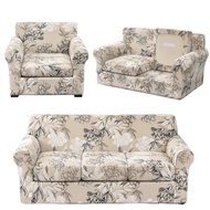 Stretch Sofa Covers 4 Pieces Couch Covers for 3 Cushion Couch Sofa Washable Sofa Furniture Covers So