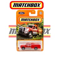 MBX Matchbox FORD F550 SUPER DUTY Fire Rescue Red Pickup Truck 64 Diecast Car Hotwheels Collection K