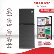 Ready Kulkas Sharp 2 Pintu tanpa bunga es Refrigerator 205 liter