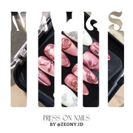 Pressed-on Nails Almond nail / Cat eye Sticker Emboss