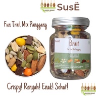 Suse Brait Jar Fun Trail Mix Jar Roasted Mix Granola Muesli Breakfast Delicious Diet Snack Delicious