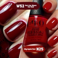 OPI N25 Big Apple Red | W52 Got the Blues for Red | P40 Como se Llama? | L00 Alpine Snow | Seche Vit