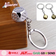 GANTUNGAN Dice Keychain Dice Keychain/ Six-Sided Dice Keychain Alloy Material for Gift Souvenirs