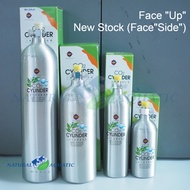 Aluminium Co2 Tank FACE UP 0.6L, 1L, 2L, 3L Up Aqua, UA-0.6, UA-1L, UA-2L, UA-3L,