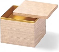 J-kitchens Heavy Box, 3 Tiers, 7 Inches, White Wood Paulownia Tone, Paper, 8.9 x 9.9 x 6.7 inches (2