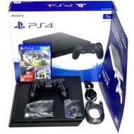 缺貨【PS4主機】☆ 薄型主機 2017B 1TB極致黑色Slim薄機＋地平線駕駛俱樂部 ☆【中古二手】台中星光電玩