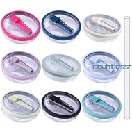 40Oz Tumbler Flip Straw Lid Replacement Spill Proof Reusable Tumbler Cover Splash Resistant for Stan
