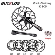 Bicycle 130 BCD Crankset Lightweight MTB Bike 170mm Crank Narrow Wide Tooth 50T/52T/54T/56T/58T Cycling Chainring Bike P