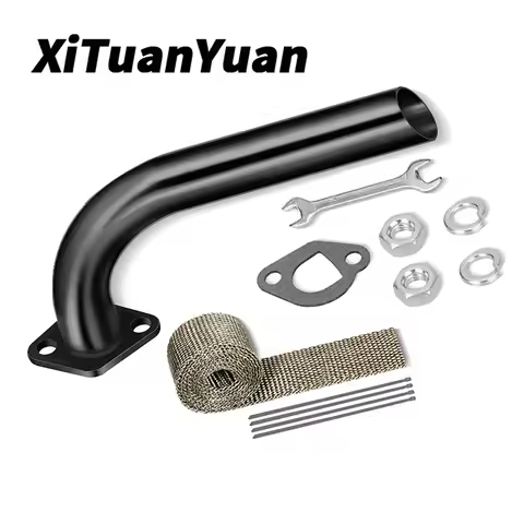 Mini Motorcycles Exhaust Pipe Kit for Predator 212cc 224cc 196cc Coleman CT200U BT200X CT200U-EX 6.5