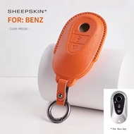 car Key protection shell Sheepskin For For Mercedes-Benz New C S Class W206 W223 C260 S400 S450 S500