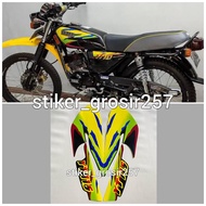 HIJAU YAMAHA YT115 YT 115 GREEN YELLOW BODY STRIPING STICKER