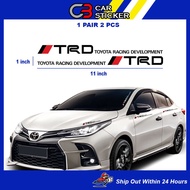 TOYOTA TRD CAR STICKER / 1PAIR 2PCS / CS303