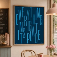 Wall Art Print Art Frame Aesthetic Wooden Frame Large Size A3 A2 A1 A0 Motivation XA06