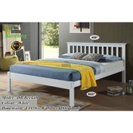 Harmony Beekah Wooden Queen Bed Frame / Solid Wood Queen Bed / Katil Queen Kayu / Katil Queen / Bedroom Furniture