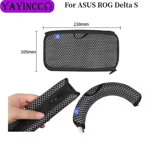 Universal Full Closure Headphone Headband For ASUS ROG Delta S Headpad Mesh fabric zipper head beam 