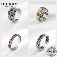 HILARY JEWELRY Ring Cincin Retro Women Original Moissanite Diamond Adjustable Perempuan 925 Silver M122