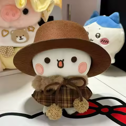 Yier Bubu 10cm Cute Cartoon Bubu Dudu Stuffed Animal Plush Keychain Couple Bag Pendant Charm For Val