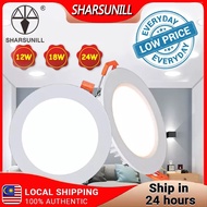 ✨READY STOCK!! ✨ SHARSUNILL Downlight Led Ceiling 6 inches 18w 4 inches 12w 8 inches 24w with Built-In Driver ultra slim led downlight, Daylight (6500K) / Cool White (4000K)