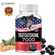 Natural energy booster - with ingredients like saw palmetto extract, tongkat ali and sarsaparilla - supports mood, focus and workout recovery - vegetarian capsules