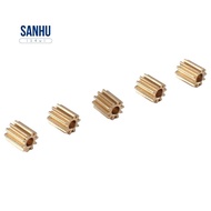 5Pcs Brass 10T Pinion Gear Motor Gear for Axial SCX24 1/24 RC Crawler Car Replacement Accessories