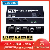 2023 4K 60Hz KVM Switch HDMI 2 Port HDMI KVM Switch B  PC Computer KVM Switch Keyboard Moe Switcher Box for Laptop,PS4,X