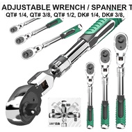 [888] Retractable head ratchet wrench 72-tooth industrial grade wrench auto repair socket wrench (BL