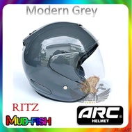 TOPI KELEDAR ARC RITZ MODERN GREY | NANO GRAY SPECIAL EDITION  V2 HELMET