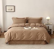 Nvzi Bed Sheets Set, Bedding Sheets Pillowcases Kit, Twin Bed Set, Hotel Bedding, Home Decor(Brown)