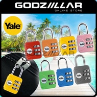 Yale Luggage Lock | YP1/28/121 | 3-Digit Dial Combination Number Luggage Lock (TSA Approved)