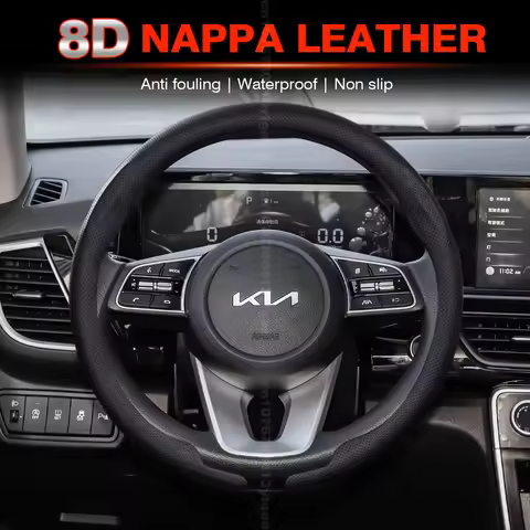 For Kia K5 Sportage Picanto Xceed Rio Cerato Soul Carens Seltos Ultra-thin 8D Nappa Leather Car Stee