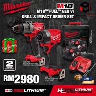 ⚡READY STOCK⚡ MILWAUKEE M18 FUEL™ GEN Ⅵ DRILL &amp; IMPACT DRIVER COMBO SET RM2980