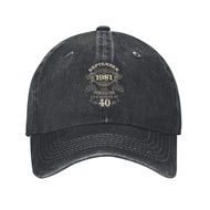 Born In September 1981 40 Years Legends Birthday Novelty Hipster Cowboy Hat